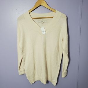 V-Neck Sweater Dress